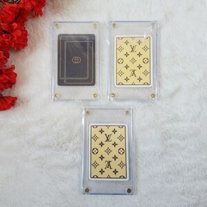 Authentic Gucci/Louis Vuitton Playing Cards x 3